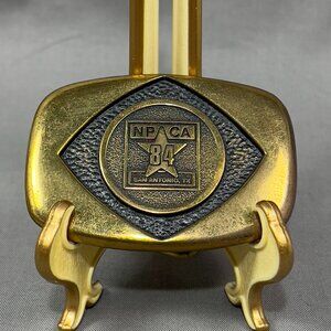 Vtg National Parks Conservation Association Zoecon Belt Buckle Metal San Antonio